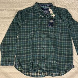 Plaid Tommy Bahamas- long sleeve button down